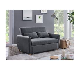 MOTTO Καναπές - Κρεβάτι Σαλονιού - Καθιστικού, Ύφασμα Ανθρακί