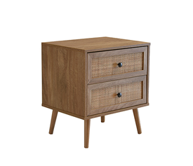 AMMOS ΚΟΜΟΔΙΝΟ 2ΣΥΡΤΑΡΙΑ ΦΥΣΙΚΟ ΜΕ RATTAN 50x39x54.8