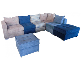 Γωνιακός καναπές ελληνικής κατασκευής 300*220*85 krj carla