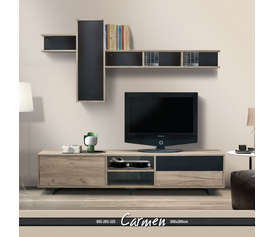 CARMEN Σύνθεση Σαλονιού Ελληνικής Κατασκευής 4 Τεμαχίων 200x40xH200cm