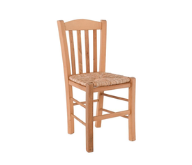 CASA Καρέκλα Οξιά Βαφή Εμποτισμού Φυσικό, Κάθισμα Ψάθα