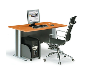 BASIC Γραφείο Απόχρωση Dark Grey - Cherry