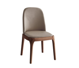 VISTA Καρέκλα Τραπεζαρίας- Κουζίνας, Απόχρωση Καρυδί, Pu Σκούρο Cappuccino