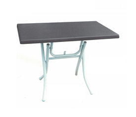 Πτυσσόμενο Τραπέζι Πλιάν Μέταλλο / Werzalit 100x60xH73cm (Χρώμα Επιλογής)