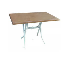 Πτυσσόμενο Τραπέζι Πλιάν Μέταλλο / Werzalit 110x70xH73cm (Χρώμα Επιλογής)