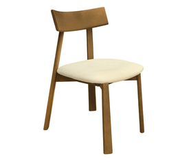 CORNEL Καρέκλα Τραπεζαρίας, Απόχρωση Φυσικό, Pu Εκρού