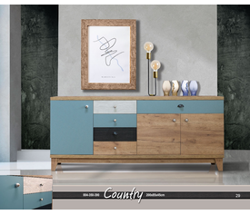 COUNTRY Μπουφές Ελληνικής Κατασκευής 200x45xH85cm 