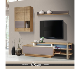 CRAZY Σύνθεση Σαλονιού Ελληνικής Κατασκευής 3 Τεμαχίων 210x40xH200cm