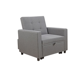 IMOLA Πολυθρόνα - Κρεβάτι Σαλονιού - Καθιστικού, Ύφασμα Ανοιχτό Γκρι