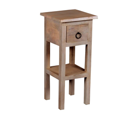 CLASSIC Stand - Τραπεζάκι Βοηθητικό H.55cm - 1 Συρτάρι, Ξύλο Ακακία Φυσικό