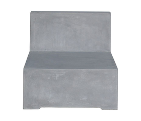 CONCRETE Καρέκλα Σαλονιού Κήπου - Βεράντας, Cement Grey