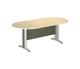 ΣΥΝΕΔΡΙΟΥ Τραπέζι Οβάλ Απόχρωση Dark Grey - Beech