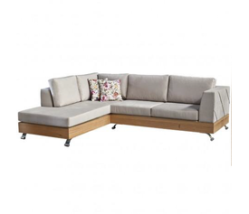 ΚΑΝΑΠΕΣ ΓΩΝΙΑ DAFNI 280X220X90 ΛΕΥΚΟ