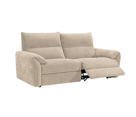 DALLAS Relax Καναπές 3-θέσιος Σαλονιού - Καθιστικού, Ύφασμα Μπεζ
