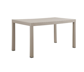 DALTON Τραπέζι Κήπου-Βεράντας Μέταλλο Βαφή Γκρι, PP-UV Γκρι