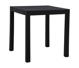 DALTON Τραπέζι Κήπου-Βεράντας Μέταλλο Βαφή Μαύρο, PP-UV Μαύρο
