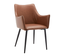 Malone Καρέκλα Πολυθρόνα Tabac 46x61x86.5
