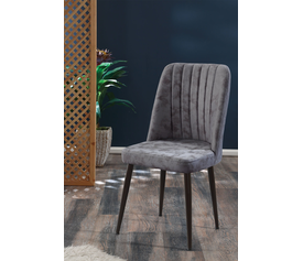 ΚΑΡΕΚΛΑ ΓΚΡΙ DELUX ME ΚΑΦΕ ΠΟΔΙ 46x49xH92cm