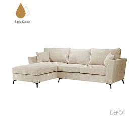 BOEL ΚΑΝΑΠΕΣ ΓΩΝΙΑ ΑΡΙΣΤΕΡΗ BEIGE 280x170x92