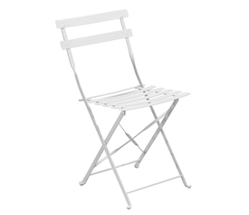 ΖΑΠΠΕΙΟΥ Pantone Καρέκλα Κήπου-Βεράντας, Πτυσσόμενη, Μέταλλο Βαφή Άσπρο