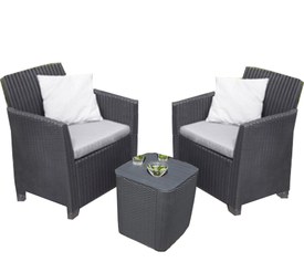 ΣΕΤ ΣΑΛΟΝΙ ΚΗΠΟΥ ΠΟΛΥΠΡΟΠΥΛΕΝΙΟΥ 3 ΤΕΜΑΧΙΩΝ ALLIBERT CORONA BALKONY SET 