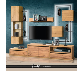 DIOR Σύνθεση Σαλονιού Ελληνικής Κατασκευής 5 Τεμαχίων 270x40x200cm