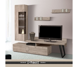 DOMUS Σύνθεση Σαλονιού Ελληνικής Κατασκευής 3 Τεμαχίων 220x40xH200cm