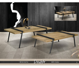 Double Σετ Τραπεζάκια Σαλονιού Ελληνικής Κατασκευής 120x77cm