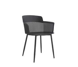 Bari polypropylene stool black 53.5x58x77.5 cm