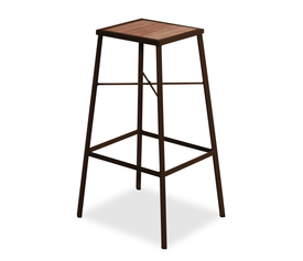 Μεταλλικό Γαλβανισμένο Σκουριά Μάτ Σκαμπό Μπάρ