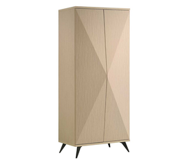 CRONOS  Ντουλάπα Δίφυλλη, Απόχρωση Φυσικό