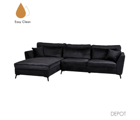 FOREVER ΚΑΝΑΠΕΣ ΓΩΝΙΑ ΑΡΙΣΤΕΡΗ ΜΑΥΡΟ 316x185x92