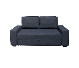 ALISON Καναπές - Κρεβάτι Σαλονιού - Καθιστικού, Pu-Nabuk Ανθρακί