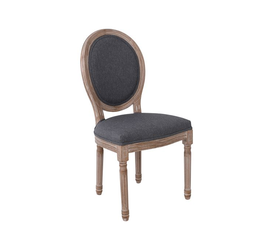 JAMESON Καρέκλα Τραπεζαρίας Σαλονιού, Decape, Ύφασμα Γκρι