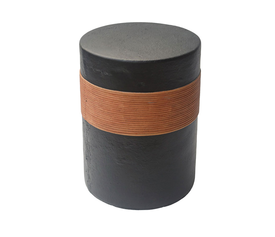 BELT SIDE TABLE ΜΑΥΡΟ ΚΑΦΕ 38.5x38.5x52