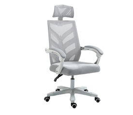 BF2985 Πολυθρόνα Γραφείου Διευθυντή, Άσπρο - Mesh Γκρι