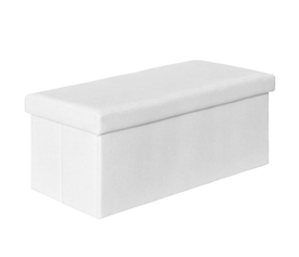 ORION Σκαμπό Αποθηκευτικό - Βοηθητικό, PU Άσπρο