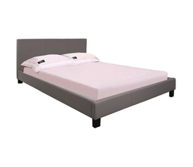 WILTON Κρεβάτι Διπλό, για Στρώμα 150x200cm, & 160*200 PU Απόχρωση Cappuccino
