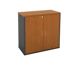 ΝΤΟΥΛΑΠΙ-Α Γραφείου Δίφυλλο, 2 Ράφια, Απόχρωση Dark Grey -Cherry