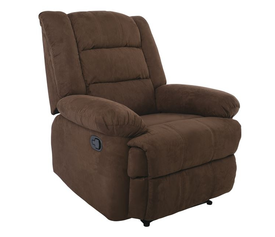 JULIA Πολυθρόνα Relax Σαλονιού - Καθιστικού, Ύφασμα Καφέ