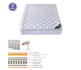ΣΤΡΩΜΑ  με Ανώστρωμα Memory Foam Roll Pack Μονής Όψης 150/160/180