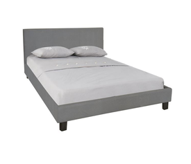 WILTON Κρεβάτι , για Στρώμα 90/140/160  Ύφασμα Γκρι