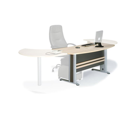 EXECUTIVE Γραφείο Απόχρωση Dark Grey - Beech