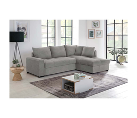 BILL ΚΑΝΑΠΕΣ ΚΡΕΒΑΤΙ ΓΩΝΙΑ ΔΕΞΙΑ ΓΚΡΙ 241x173x94