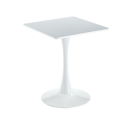 BREAK Τραπέζι MDF Άσπρο, Βάση Μέταλλο Βαφή Άσπρο