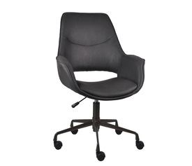 MINIMAL ΚΑΡΕΚΛΑ ΓΡΑΦΕΙΟΥ ΜΑΥΡΟ 65.5x64.5x106