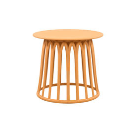 BASKET COFFEE TABLE ΜΟΥΣΤΑΡΔΙ 49.5x49.5x44