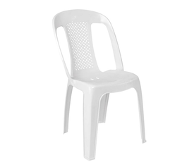 ELECTRA Καρέκλα Στοιβαζόμενη, ΡΡ Άσπρο