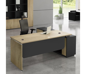 PROJECT Γραφείο Αριστερή Γωνία Απόχρωση Sonoma - Γκρι