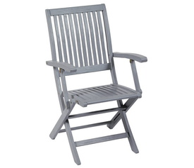 Ξύλινη Πτυσσόμενη Πολυθρόνα Χαμηλής Πλάτης Χωρίς Θέσεις Antique Pacific